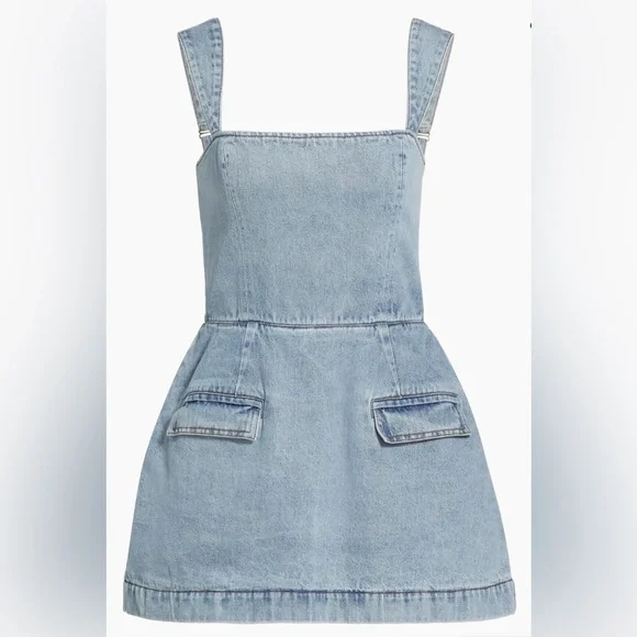 NWT Amanda Uprichard Blue Denim Dress XS - Picture 1 of 9